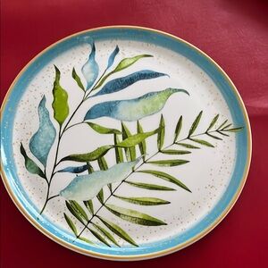 2 FRESNO CORONA Ceramic Plates 10.66” D